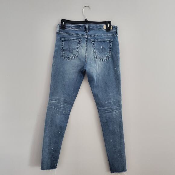 AG Adriano Goldschmied The Legging Super Skinny Ankle Jeans Size 29R - Picture 2 of 9